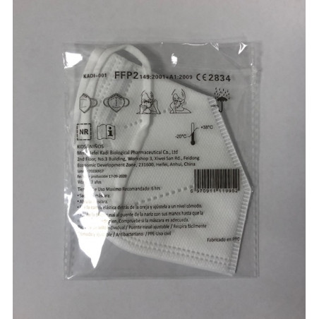 MUNDOSALUD MASCARILLA INFANTIL FFP2 (25 UDS)