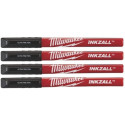 MILWAUKEE 48223164 Pack 4 Marquants Noirs 0,6mm