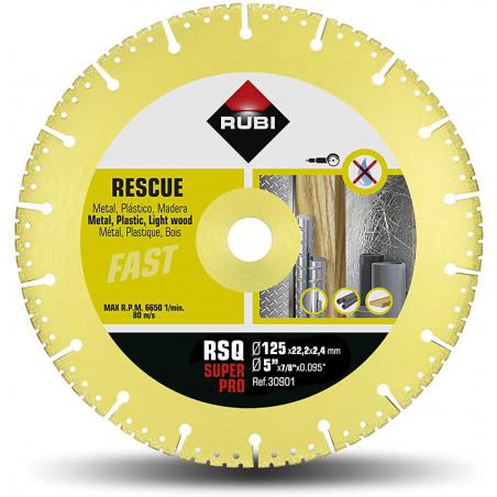 RUBI 30901 DISCO RESCATE RSQ 125 SUPERPRO