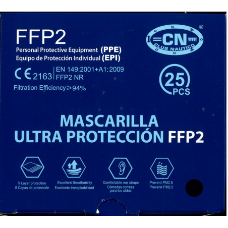 MASCARILLA FFP2 NRA CN (CAJA 25 UDS)
