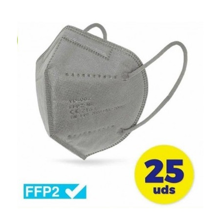 MASQUE FFP2 GRIS CN (CASSE 25 UDS)