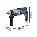 BOSCH GSB 20-2 + L-CASE TALADRO PERCUTOR