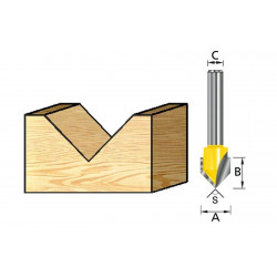 MAKITA D-10718 FRESA BISELADORA 90º 15.9/12mm