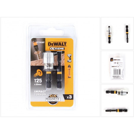 DEWALT DT70538 2 POINTS T25 + ADAPTEUR
