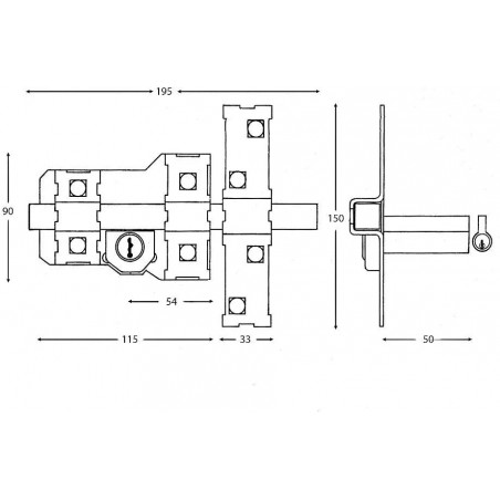 FAC ROI 302-L / 115 IZDA. PEINT GRIS OBSCUR