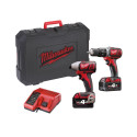 MILWAUKEE KIT TALADRO + ATORNILLADOR 18V 