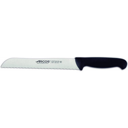 ARCOS 291425 Cuchillo panero 20 cm negro