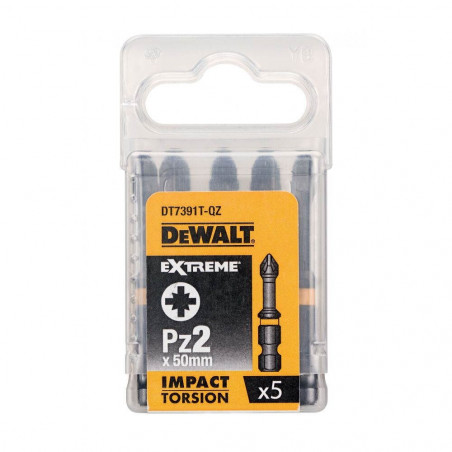 DT7232 Punta Torsione 25mm Punte Phillips DeWalt DT7232 - 5 Pezzi 25mm PH2 Per Avvitatori Set 5 Punte Phillips - Foto 4