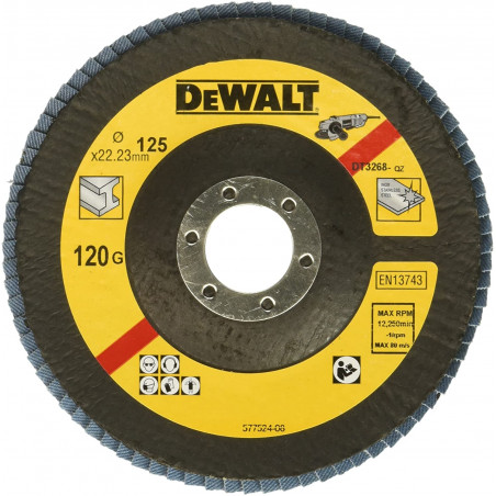 DEWALT DT3268-QZ DISCO LÁMINAS CONCAVO 125mm G.120