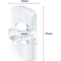 Command 17026CLR Gancho mini clips transparentes 