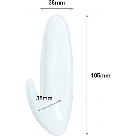 Command W17083B Gancho grande resistente al agua 