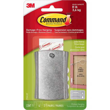 Command Clavo 17048 metálico para colgar cuadros 