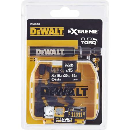 DEWALT DT70522T-QZ JEU 16 PIÈCES IMPACT TORSION