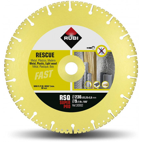 RUBI 30902 DISCO DIAMANTE RESCATE RSQ 230 SUPERPRO