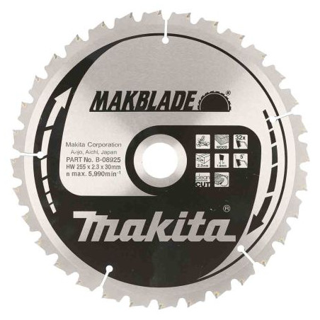 MAKITA B-08925 DISQUE HM 255/30/32D ME