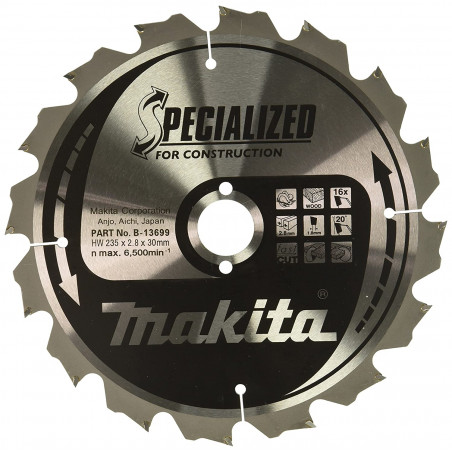 MAKITA B-13699 DISQUE HM 235/30/16D